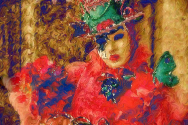 Цифровое искусство под названием "Masquerade #003" - Mikhail Solovyov, Подлинное произведение искусства, Цифровая живопись