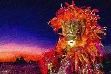 Цифровое искусство под названием "Masquerade #008" - Mikhail Solovyov, Подлинное произведение искусства, Цифровая живопись