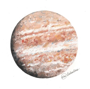 Картина под названием "Jupiter" - Валентина Гарматюк (WowValentine), Подлинное произведение искусства, Гуашь