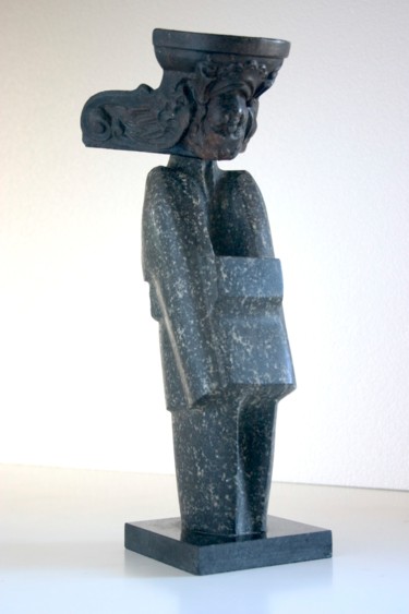 Sculpture titled "Angel of Death" by Wojciech Pietranik, Original Artwork, Stone