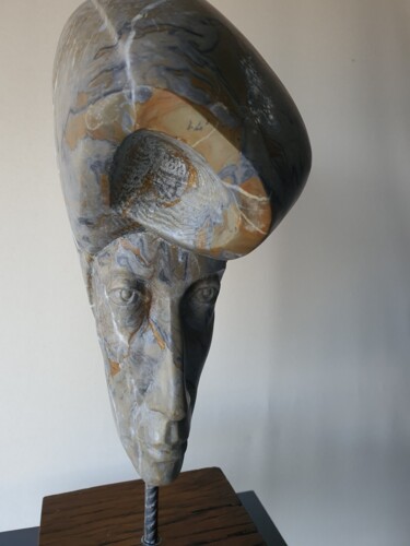 Sculpture titled "SHE SHELL" by Wojciech Pietranik, Original Artwork, Stone