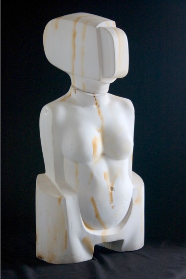 Escultura intitulada "Nightcliff-Queen" por Wojciech Pietranik, Obras de arte originais, Pedra