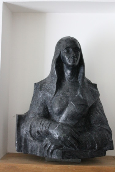 Sculpture titled "Canvas-Seller" by Wojciech Pietranik, Original Artwork, Stone