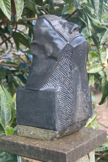Sculpture titled "Observer I" by Wojciech Pietranik, Original Artwork, Stone