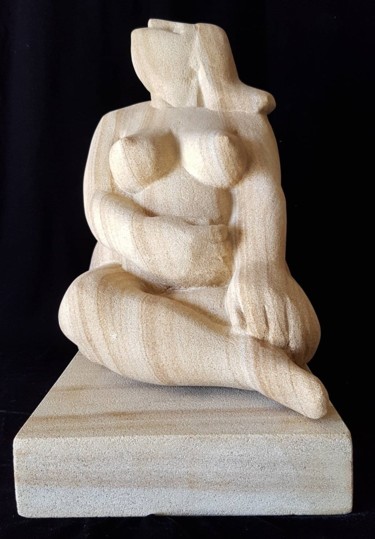 Sculpture intitulée "Sitting figure" par Wojciech Pietranik, Œuvre d'art originale