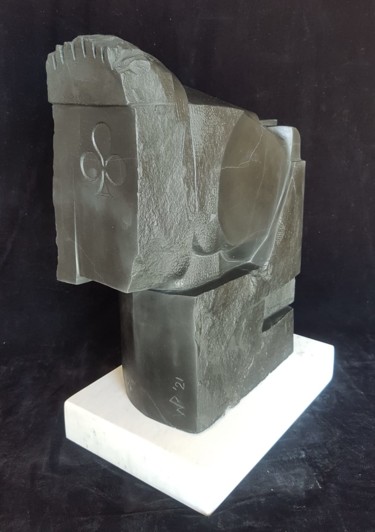 Скульптура под названием "King and Queen of C…" - Wojciech Pietranik, Подлинное произведение искусства, Камень