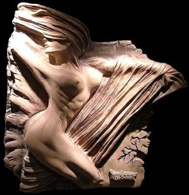 Sculpture titled "MU-01 - Femnine Nude" by Mayta Pasa & Alvaro Berti Wall Sculptures, Original Artwork