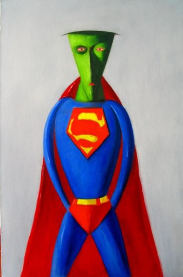 绘画 标题为“超人” 由Bing Wu, 原创艺术品