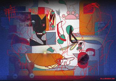 Цифровое искусство под названием "Скотский двор" - Bu(0)Bblehead Gum, Подлинное произведение искусства, 2D Цифровая Работа