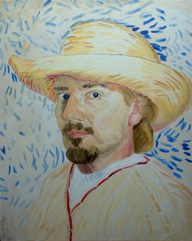 Pittura intitolato "Self Portrait As Va…" da Frank Wuts, Opera d'arte originale