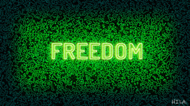 Arte digitale intitolato "Freedom" da Hila, Opera d'arte originale, Lavoro digitale 2D