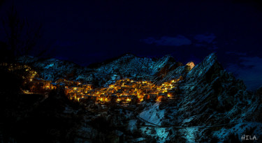 Arts numériques intitulée "Castelmezzano" par Hila, Œuvre d'art originale, Travail numérique 2D