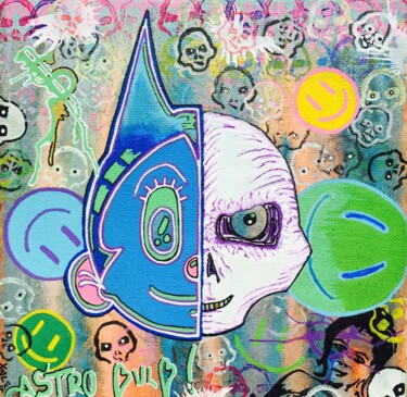 Peinture intitulée "Astro BulB Pop" par Xale, Œuvre d'art originale, Autre