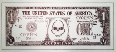 Dibujo titulada "dollar-bulb-4.jpg" por Xale, Obra de arte original, Rotulador