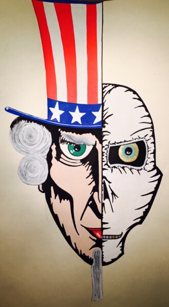 Drawing titled "Uncle BulB" by Xale, Original Artwork, Marker