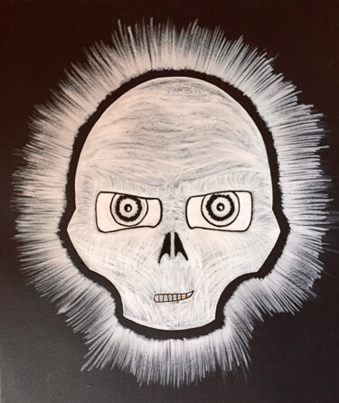 Drawing titled "White BulB" by Xale, Original Artwork, Marker