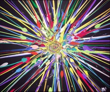Peinture intitulée "Neurone 2" par Xale, Œuvre d'art originale, Acrylique Monté sur Châssis en bois