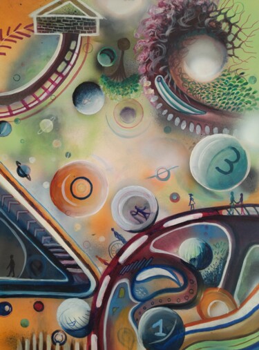 Malerei mit dem Titel "3" von Xandare, Original-Kunstwerk, Sprühfarbe
