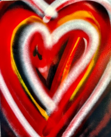 Peinture intitulée "Deep love" par Xar, Œuvre d'art originale, Acrylique