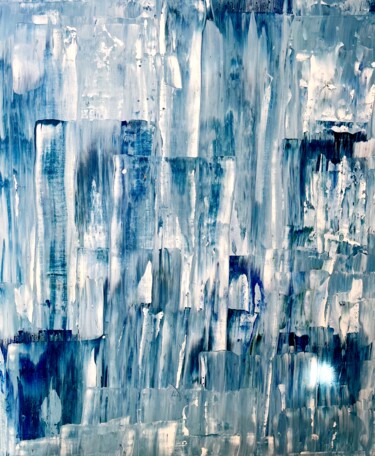 Картина под названием "Blue mountain" - Xar, Подлинное произведение искусства, Акрил