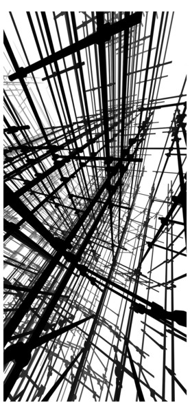 Digitale Kunst mit dem Titel "scaffolding-xavier-…" von Xavier Arnoud, Original-Kunstwerk, 3D Modellierung