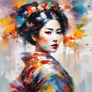 Digital Arts με τίτλο "Hitomi" από Xav'Art, Αυθεντικά έργα τέχνης, Ψηφιακή ζωγραφική
