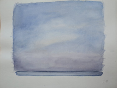 Malerei mit dem Titel "MARINE 6" von Xavier Auffret, Original-Kunstwerk, Aquarell