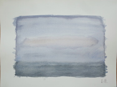 Schilderij getiteld "MARINE 8" door Xavier Auffret, Origineel Kunstwerk, Aquarel