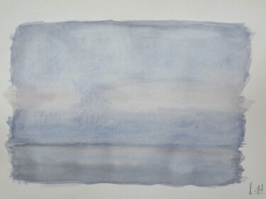 Malerei mit dem Titel "MARINE 9" von Xavier Auffret, Original-Kunstwerk, Aquarell