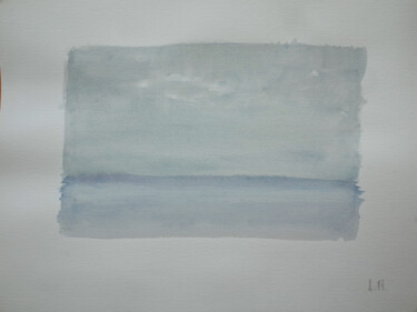 Malerei mit dem Titel "MARINE 13" von Xavier Auffret, Original-Kunstwerk, Aquarell