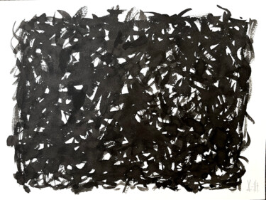 Peinture intitulée "CURSIVE I" par Xavier Auffret, Œuvre d'art originale, Encre