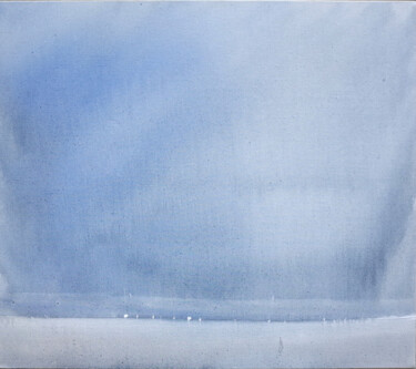 Malarstwo zatytułowany „SUMMER LIGHT SEA” autorstwa Xavier Auffret, Oryginalna praca, Olej Zamontowany na Drewniana rama nos…