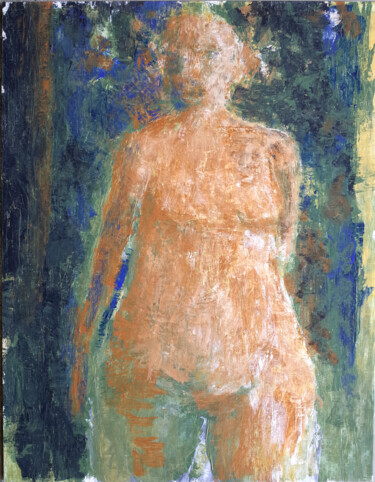 Malerei mit dem Titel "ENCEINTE DEBOUT" von Xavier Auffret, Original-Kunstwerk, Acryl Auf Keilrahmen aus Holz montiert