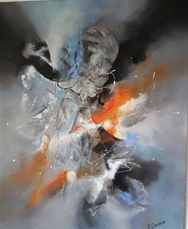 Peinture intitulée "Incandescence" par Xavier Caudron, Œuvre d'art originale, Acrylique Monté sur Châssis en bois