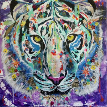 Painting titled "Tigre" by Xc, Original Artwork, Acrylic