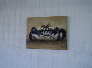 Painting titled "Crabe à barbe - Gua…" by Xavier De Lacaze, Original Artwork