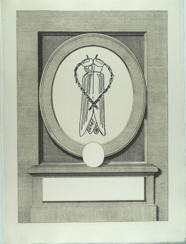 Отпечатки и Гравюры под названием "The five symbols, m…" - Xavier Debeerst, Подлинное произведение искусства, Монотип
