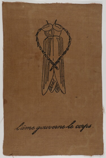 Gravures & estampes intitulée "The five symbols, b…" par Xavier Debeerst, Œuvre d'art originale, Monotype