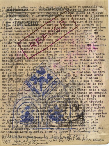 Incisioni, stampe intitolato "Pigeonnier à conser…" da Xavier Debeerst, Opera d'arte originale, Monotipo