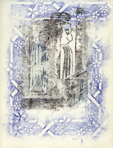 Incisioni, stampe intitolato "Coleoptera Janus" da Xavier Debeerst, Opera d'arte originale, Monotipo