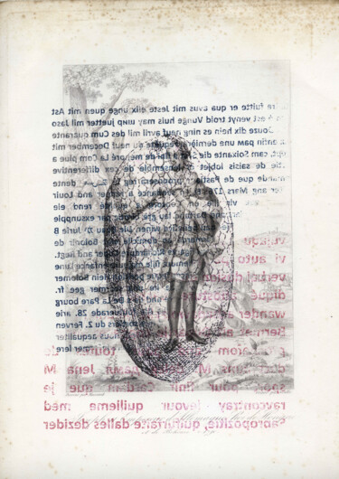 Gravures & estampes intitulée "Coleoptera #04" par Xavier Debeerst, Œuvre d'art originale, Monotype
