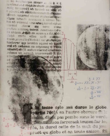 Gravures & estampes intitulée "Globe" par Xavier Debeerst, Œuvre d'art originale, Monotype