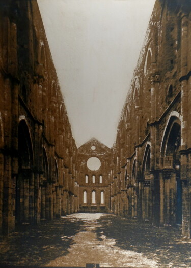 Fotografie mit dem Titel "San Galgano, Andrei…" von Xavier Debeerst, Original-Kunstwerk, Monotypie