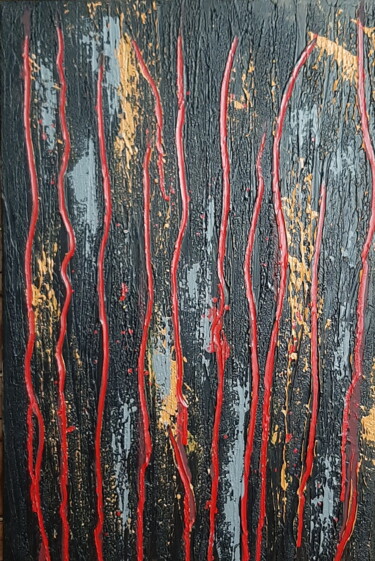 Malerei mit dem Titel "Le Mur des Lamentat…" von Xavier Hiriart, Original-Kunstwerk, Acryl Auf Keilrahmen aus Holz montiert
