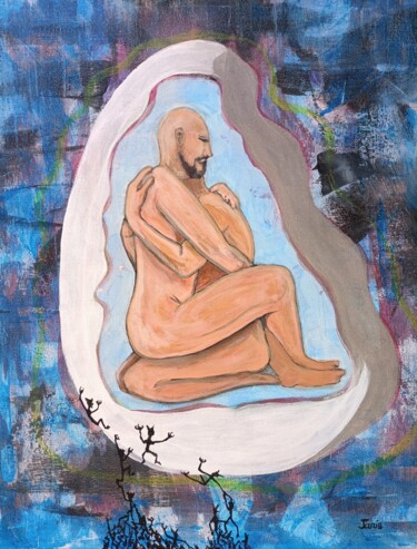 Pintura titulada "Love this man" por Xavier Laurent Janin, Obra de arte original, Acrílico Montado en Bastidor de camilla de…