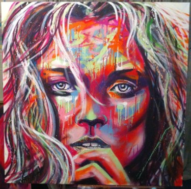 Painting titled "Kate" by Xavier Morel, Original Artwork, Acrylic