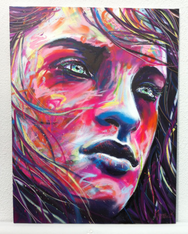 Painting titled "Kara" by Xavier Morel, Original Artwork, Acrylic