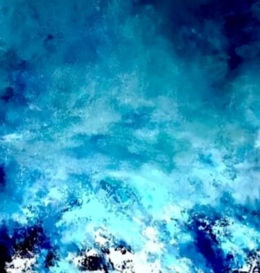 Картина под названием "Mar" - Xavier Onteniente, Подлинное произведение искусства, Акрил Установлен на Деревянная рама для н…