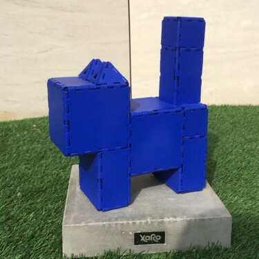 Skulptur mit dem Titel "Mini POOCKIE KITTEN…" von Xaro, Original-Kunstwerk, Metalle