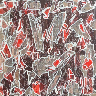 NOVEMBER FRACTAL Painting titled "NOVEMBER FRACTAL" by Xaro, Original Art, Acrylic Mounted on Wood Panel